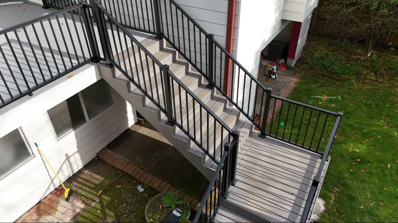 Waterproof Composite Decks Photo Gallery project in the Seattle area by K Single Corp, photo 2 of 23